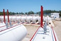 storage of gasoline in the horizontal tanks and pipeline