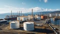 storage oil and gas terminal Royalty Free Stock Photo