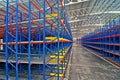 Storage pallet racking system for distribution Royalty Free Stock Photo