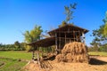 Storage of rice straw Royalty Free Stock Photo