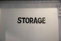 Storage room in the back where the reserves are kept Royalty Free Stock Photo