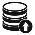 Storage server icon simple vector. Data cloud Royalty Free Stock Photo