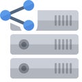 Storage server sharing networking icon image Royalty Free Stock Photo