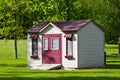 Storage shed in the backyard