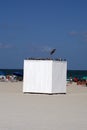 Storage shed on South Beach in Miami Royalty Free Stock Photo