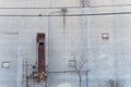 Storage Silo Wall and Chute Royalty Free Stock Photo