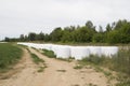 Storage of straw bales in plastic film Royalty Free Stock Photo