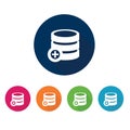 Storage symbol. Database icon. Design vector set. Royalty Free Stock Photo