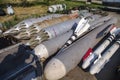 The storage of missiles and bombs