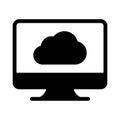 Storage vector glyph flat  icon Royalty Free Stock Photo