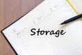 Storage write on notebook