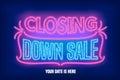 Store closing sale vector banner, illustration