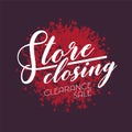 Store closing sale vector illustration, design