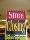 Store Closing sign inside Downtown Honolulu Macy