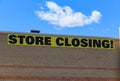 Store Closing Sign Royalty Free Stock Photo