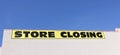 Store Closing Sign Royalty Free Stock Photo