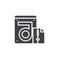 Store compressed folder and hdd icon vector