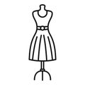 Store dress mannequin icon, outline style