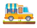 Store fast food van Royalty Free Stock Photo