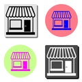 Store. flat vector icon Royalty Free Stock Photo