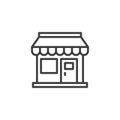 Store front line icon