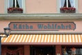 Store front with logo of German company Kathe Wohlfahrt that sells Christmas decorations and articles through the whole year