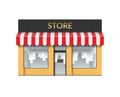 Store front. Shop with empty showcase Royalty Free Stock Photo