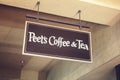 Peet`s Coffee sign