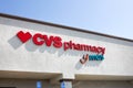 CVS Pharmacy Y Mas store sign Royalty Free Stock Photo