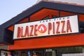 Blaze Pizza sign Royalty Free Stock Photo