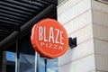 Blaze Pizza restaurant sign Royalty Free Stock Photo