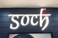 Store front sign of Soch, is an Indian Ethnic Wear brand for Women Royalty Free Stock Photo