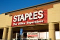 Store front sign for Staples Royalty Free Stock Photo