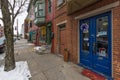 Store Fronts and Apartment Buildings in Downtown York, Pennsylvania next to the Central Market