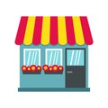 Store icon, flat style Royalty Free Stock Photo