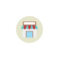 Store icon, privat business. Market. White background. EPS 10