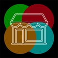 Store icon - shopping icon - building storefront