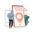 Store locator abstract concept vector illustration.