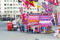 Store merchandaysi outside the Vicente Calderon