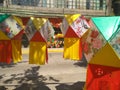 Store sells different lanterns for Chinese Mid Autumn Festival