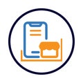 Store, shopping, mobile, cart, computer, monitor, online, online store icon