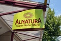 Store sign of German organic food and other supplies store chain called `Alnatura`