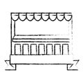 Store stand icon image Royalty Free Stock Photo