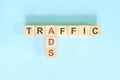 Store traffic from ads advertising or advertisement in e-commerce concept. Royalty Free Stock Photo