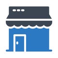 Store vector glyph color icon Royalty Free Stock Photo