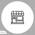 Store vector icon sign symbol Royalty Free Stock Photo