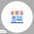 Store vector icon sign symbol Royalty Free Stock Photo