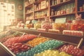 Store vintage candies. Generate Ai