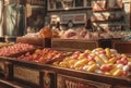 Store vintage candies local shop. Generate Ai