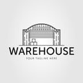 store warehouse or storehouse or stockroom logo vector illustration design...